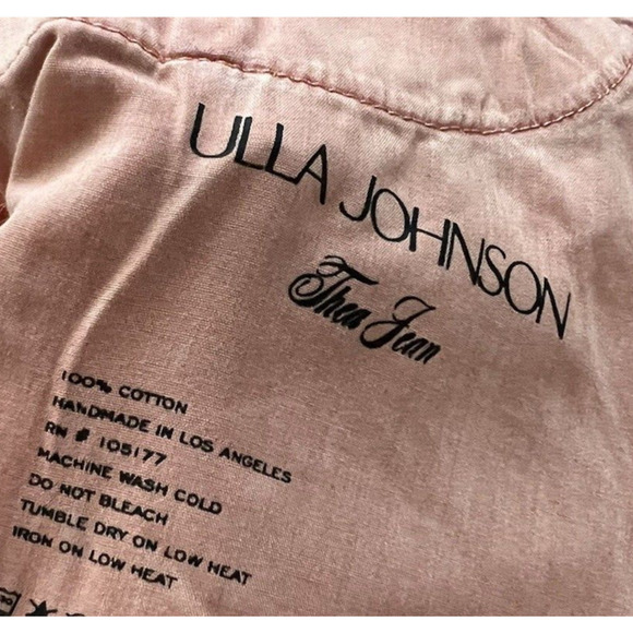 Ulla Johnson The Thea Jean Aura Wash Barrel Leg Jean High Rise 29 NWT Tie dye - Picture 7 of 12